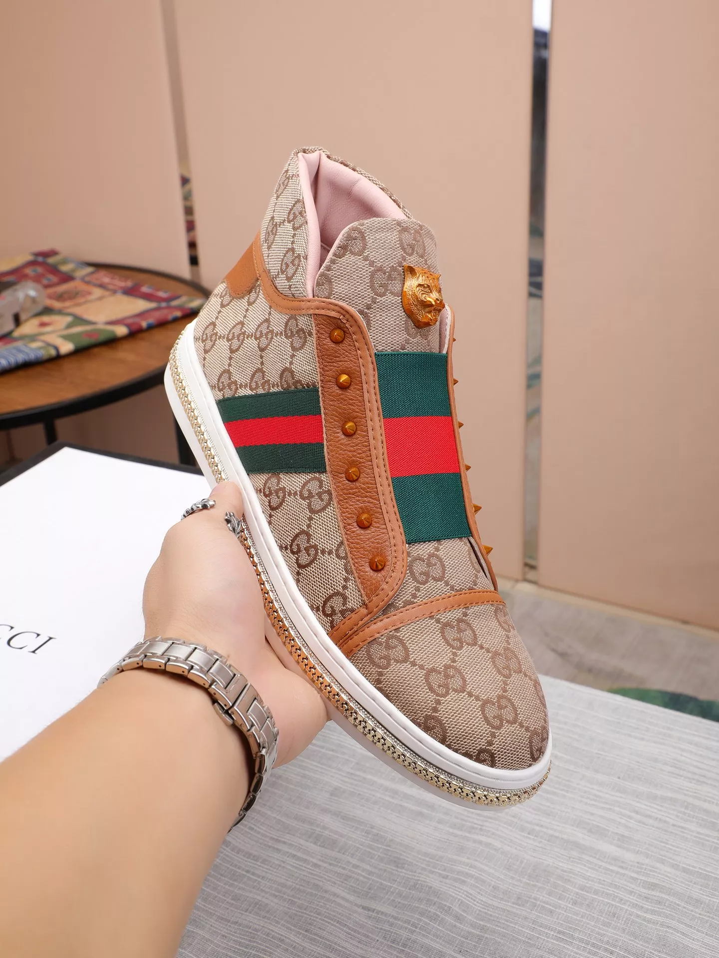 gucci high tops chaussures pour homme s_12b454b3